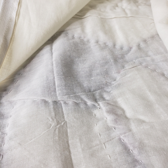 Quilted Star Carpenter Wheel Scalloped Edge Country Rustic Prarie Patchwork Sham - Picture 7 of 9